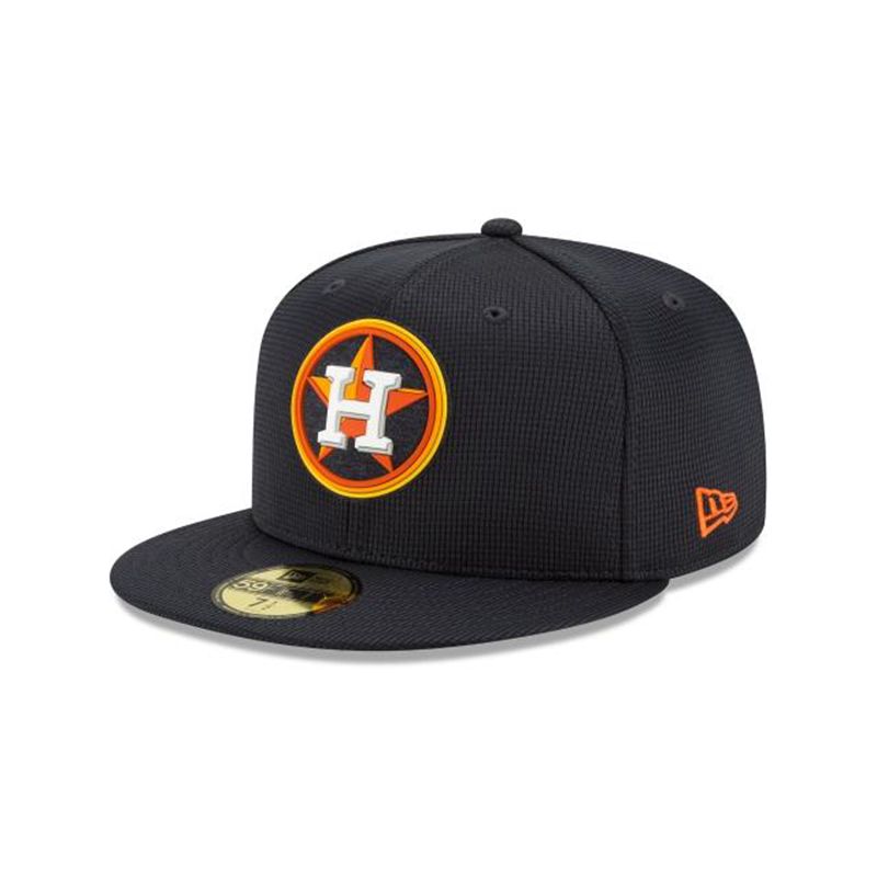 MLB Houston Astros Clubhouse Collection 59Fifty Fitted (IZM1574) - Blue New Era Caps